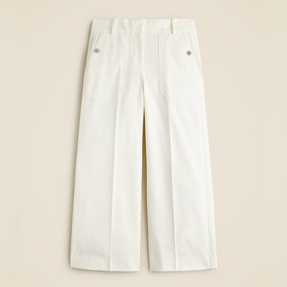 J. Crew Pants - J. CREW Sydney wide-leg pant in bi-stretch cotton blend